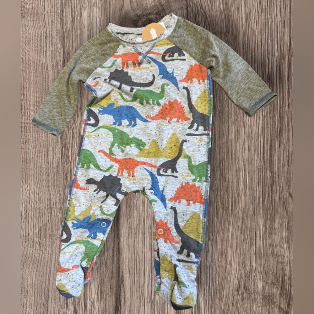 NWT MUD PIE - DINO SLEEPER SZ 3-6 Months